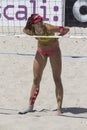 QUARTU S.E. , ITALY - June 2014, 7: European Beach Volleyball 2014 - women's tournament - Poetto beach - Sardinia