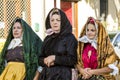 QUARTU S.E., ITALY - September 17, 2016: Parade of Sardinian costumes and floats for the grape festival in honor of the