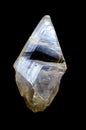 Quartz Crystal on black background Royalty Free Stock Photo