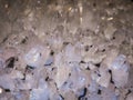 Quartz Crystal Geode inside crystals. Royalty Free Stock Photo