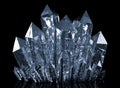 Quartz crystals growing Royalty Free Stock Photo