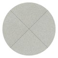 Quartz gray round seamless ceramic mosaic tile and pattern useful as background or texture