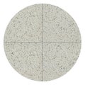 Quartz gray round seamless ceramic mosaic tile and pattern useful as background or texture