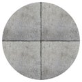 Quartz gray round seamless ceramic mosaic tile and pattern useful as background or texture