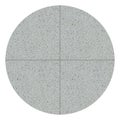 Quartz gray round seamless ceramic mosaic tile and pattern useful as background or texture