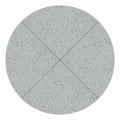 Quartz gray round seamless ceramic mosaic tile and pattern useful as background or texture