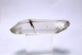 Quartz With Muscovite inclusion Crystal point Royalty Free Stock Photo