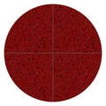 Quartz red round seamless ceramic mosaic tile and pattern useful as background or texture