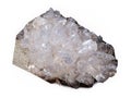 quartz rock on white background Royalty Free Stock Photo