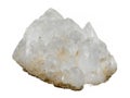 quartz rock on white background Royalty Free Stock Photo