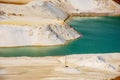 Quartz sand quarry with lake