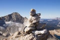 Quartz Summit Cairn Royalty Free Stock Photo