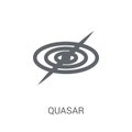 Quasar icon. Trendy Quasar logo concept on white background from