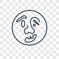 Quasimodo concept vector linear icon isolated on transparent background, Quasimodo concept transparency logo in outline style