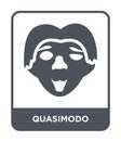 quasimodo icon in trendy design style. quasimodo icon isolated on white background. quasimodo vector icon simple and modern flat
