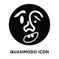 Quasimodo icon vector isolated on white background, logo concept
