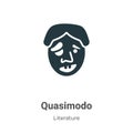 Quasimodo vector icon on white background. Flat vector quasimodo icon symbol sign from modern literature collection for mobile