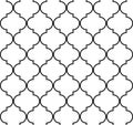 Quatrefoil geometric seamless pattern