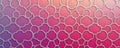 Quatrefoil Shapes in Silver Deep pink