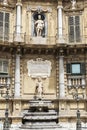 Quattro Canti in Piazza Vigliena of Palermo, Sicily, Italy