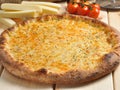 Quattro formaggio - italian pizza with four sorts of cheese