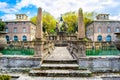 Quattro Mori fountain by Giambologna in Villa Lante - Bagnaia - Lazio region - Italy
