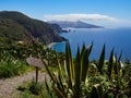 Quattrocchi seascape in Lipari, Aeolian islands, Sicily, Italy Royalty Free Stock Photo