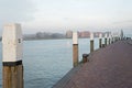 Quay along the Nieuwe Merwede Royalty Free Stock Photo