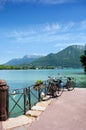Quay in Annecy lake