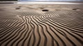 Ephemeral Sand Patterns: Captivating Angus Mckie-inspired Beachscape