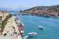 Quay of the city of Trogir, Croatia.