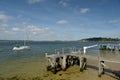 Ferry dock for Brownsea Island on Poole harbour, Dorset