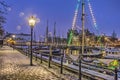 On the quay of the historic marina