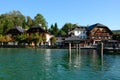 Quay at lake in Schonau am Konigssee, Germany