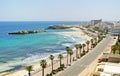 Quay in Monastir, Tunisia Royalty Free Stock Photo