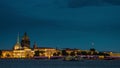 Quay a panorama in St. Petersburg at night