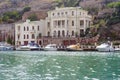 Quay and pier for small ships in Balaklava on the Crimean Peninsula