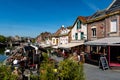 The quay of restaurants in Amiens in France