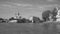 Quay of river Seine in Paris with buildings, Paris, France Royalty Free Stock Photo