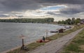 Quay on the river Tisa