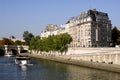 Quay from the Seine in Paris Royalty Free Stock Photo