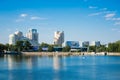 Quay wharf embankment Yekaterinburg City. Royalty Free Stock Photo