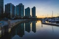 Quayside Marina at Sunrise Royalty Free Stock Photo