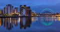 Quayside in Newcastle upon Tyne, UK Royalty Free Stock Photo