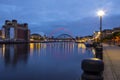 Quayside in Newcastle upon Tyne, UK Royalty Free Stock Photo