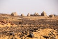 Qubbas (Islamic domed tombs) near Old Dongola deserted town, Sud