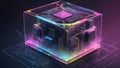 Qubit Odyssey: Imaginative Qubit Realities with AI. AI generate