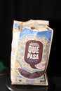 QUE PASA FOODS-Organic Blue Corn Tortilla Chips Royalty Free Stock Photo
