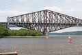 Quebec Bridge - longest cantilever bridge in the world. Royalty Free Stock Photo
