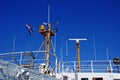 Quebec; Canada- june 25 2018 : antenna detail of a ferry